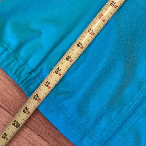 Tehama by Nancy Haley turquoise casual jacket. Zip front elastis - Picture 14 of 15